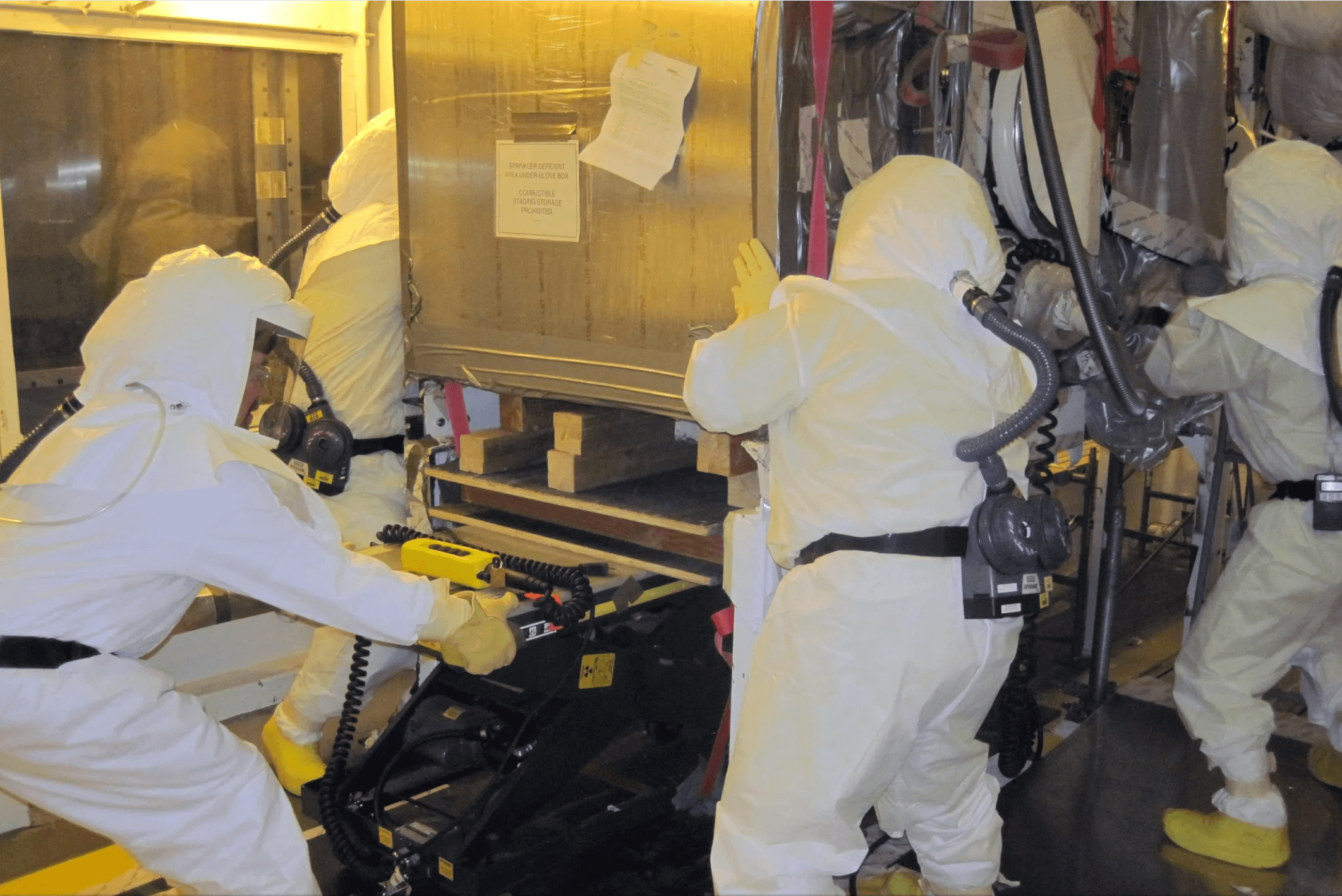 Nuclear decommissioning operations at the Hanford PFP facility in Washington state